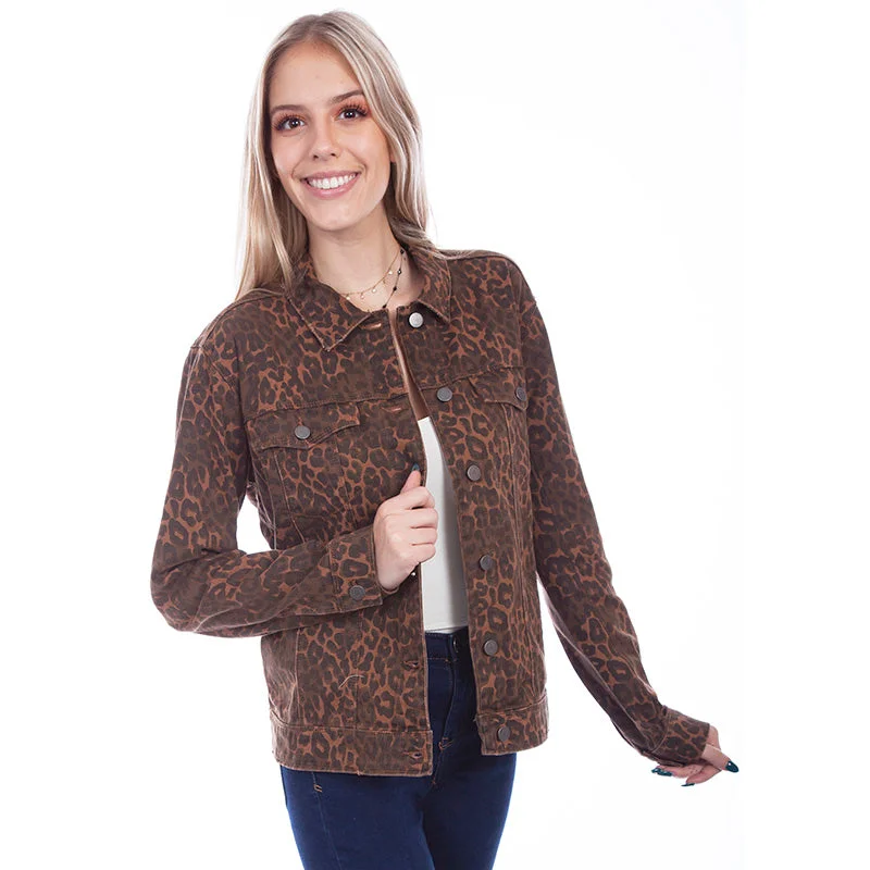 Leopard Denim Jacket Appliqued Jacket Beaded Jacket Sequined Jacket