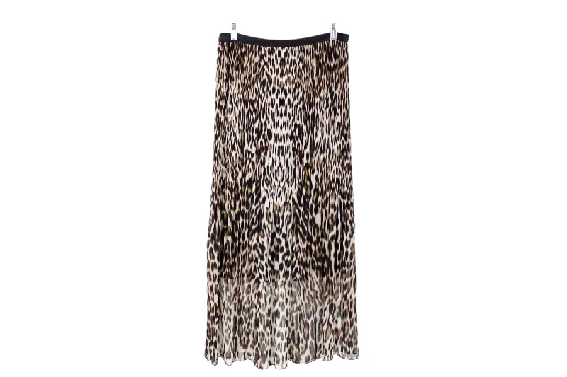 East 5th Pleated Leopard Print Skirt | M relaxed fit skirt