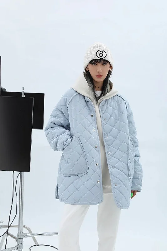 Acqua Blue Diamond Cotton Jacket Lace Jacket Ribbed Jacket Sequined Jacket