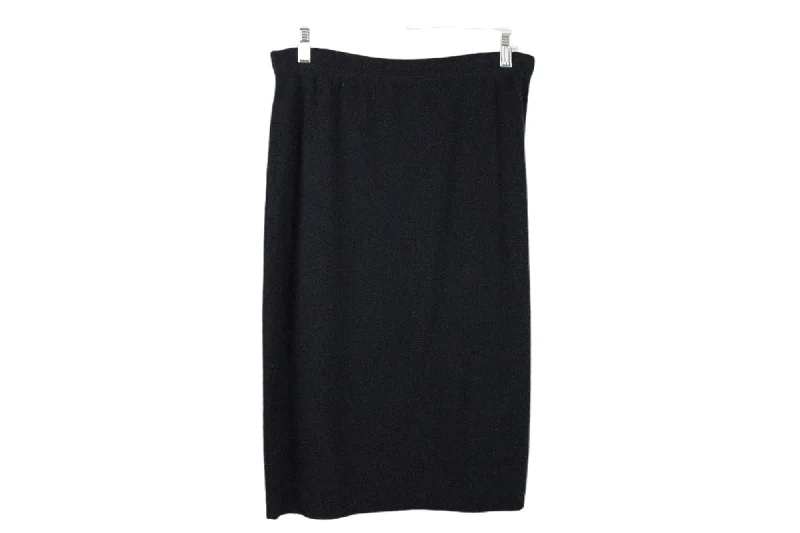 Karen Lessly Black Knit Skirt | Petite S velvet skirt sumptuous