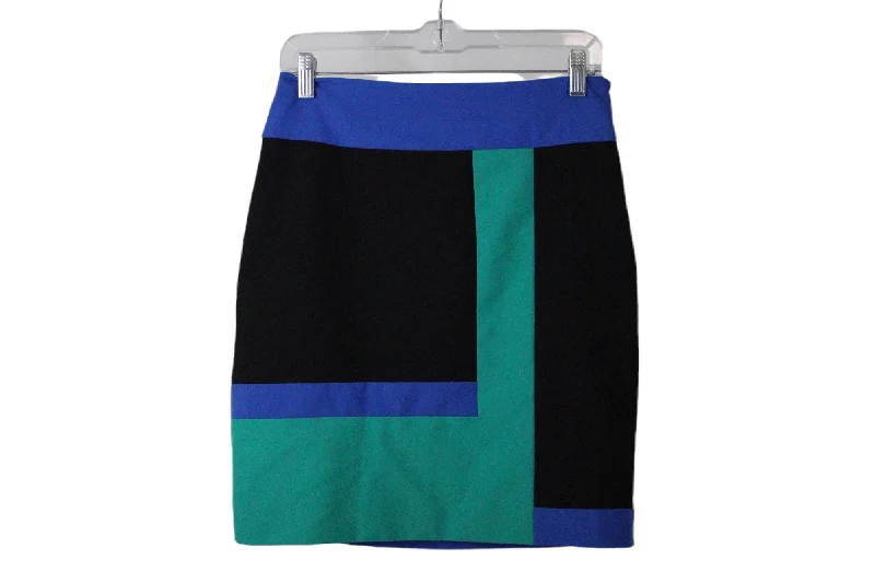 Worthington Color Block Skirt | 4 spandex blend skirt