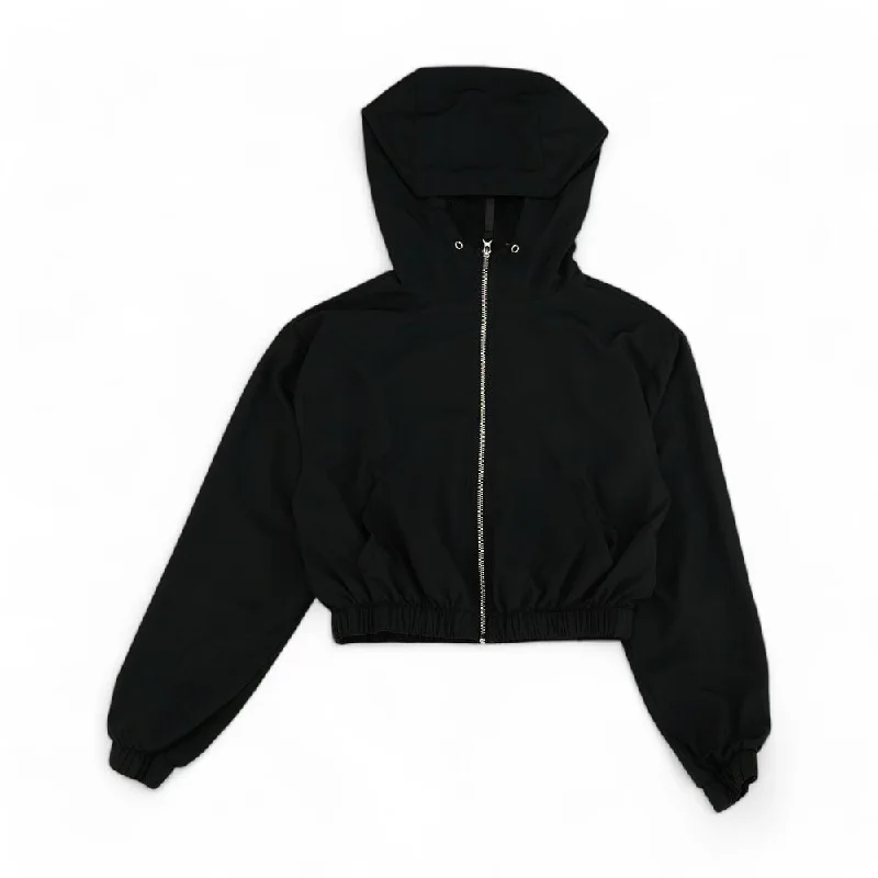 Black Solid Lightweight Jacket Fitted Jacket Loose Jacket Oversized Jacket