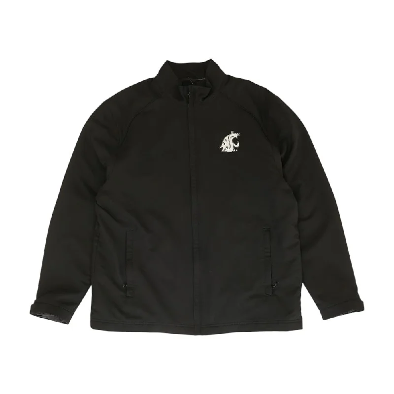 Black Solid Lightweight Jacket V-Neck Jacket Boat Neck Jacket Square Neck Jacket