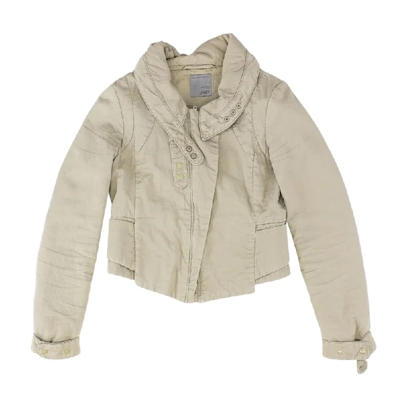Gray Solid Lightweight Jacket Collared Jacket Crew Neck Jacket Turtle Neck Jacket