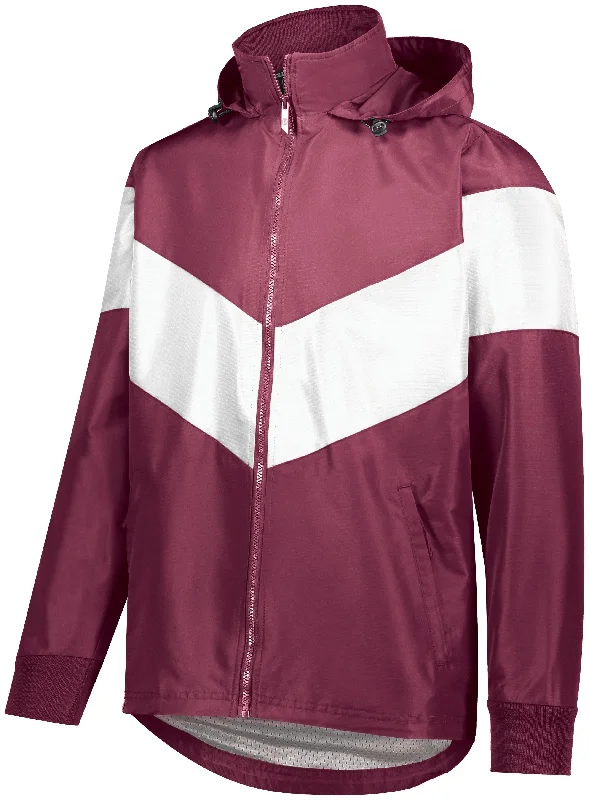 MAROON/WHITE