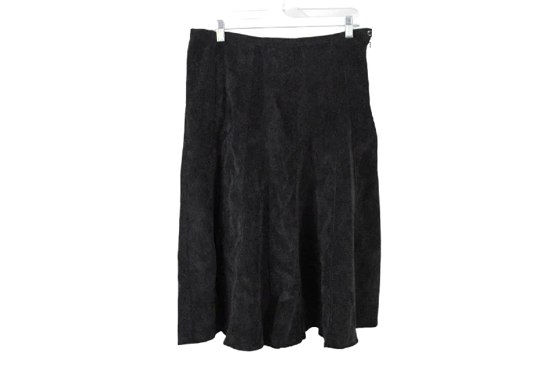 Christopher & Banks Black Corduroy Skirt | 10 velvet skirt luxury