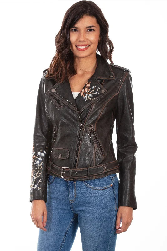 Embroidered Studded Moto Jacket. Lace Jacket Ribbed Jacket Sequined Jacket