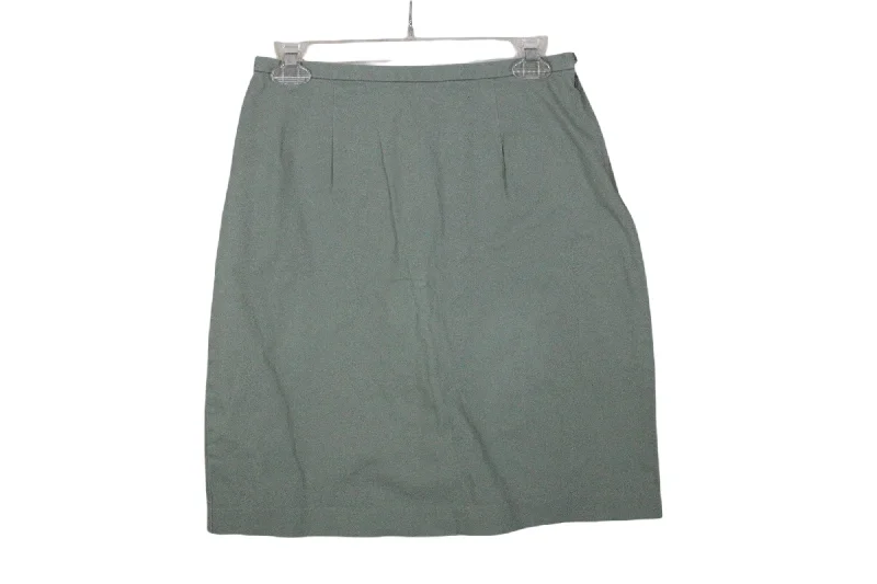 Geoffrey Beene Sport Green Skirt | 8 cashmere skirt rich