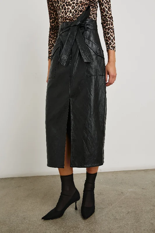EDEM SKIRT - BLACK chiffon skirt airy