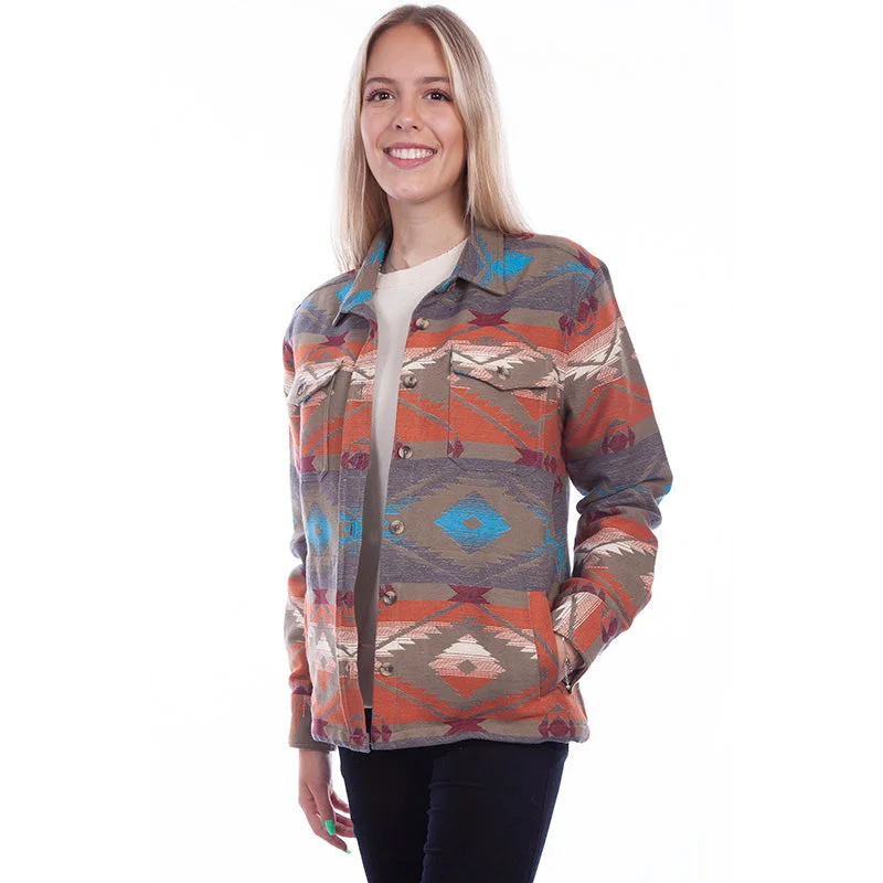 Southwest Shirt Jacket Faux Fur Fabric Real Fur Fabric Shearling Fabric