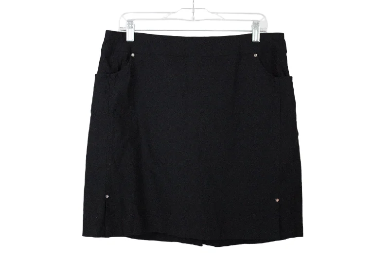 Black Stretch Skirt | 14 silk skirt elegant
