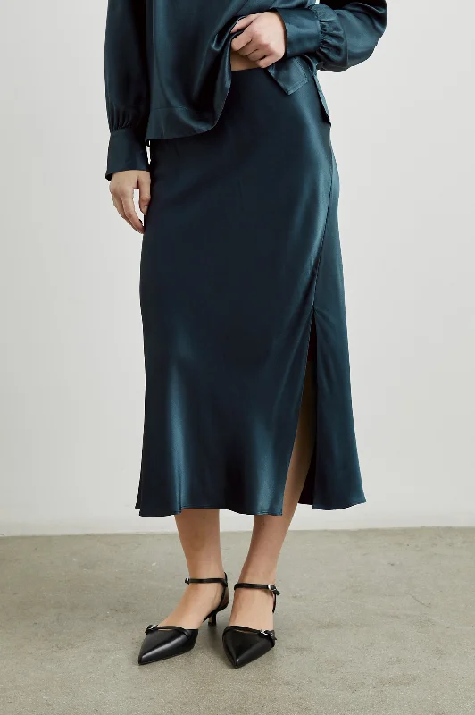 MAYA SKIRT - DEEP SEA chiffon skirt flowing