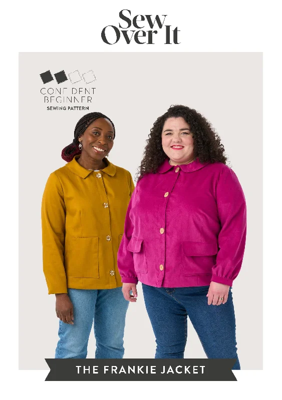 Frankie Jacket PDF Sewing Pattern Faux Fur Jacket Real Fur Jacket Shearling Jacket