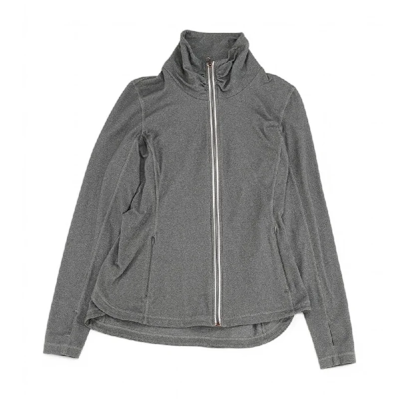 Gray Solid Lightweight Jacket Elasticated Jacket Padded Jacket Insulated Jacket