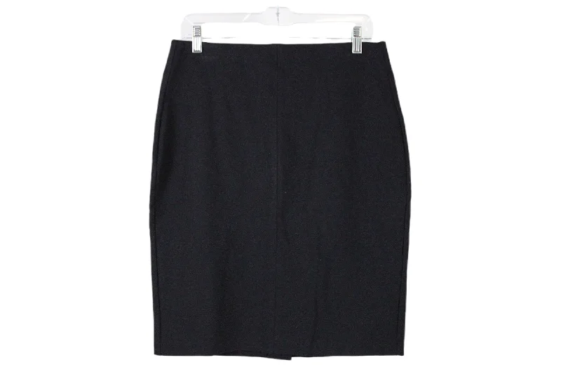 Roz & Ali Sturdy Stretch Black Skirt | M velvet skirt rich
