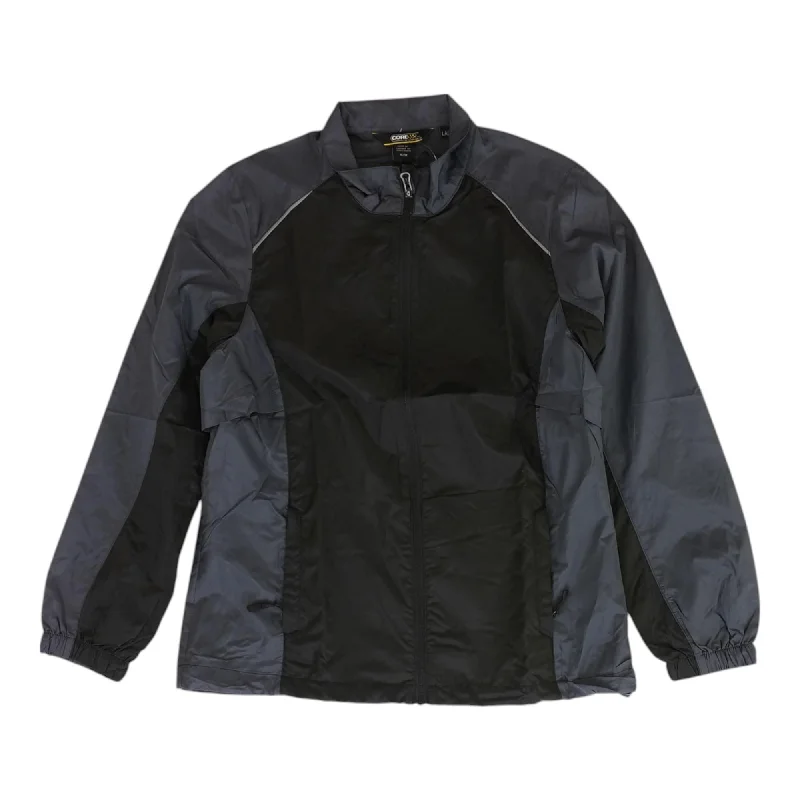 Black Color Block Lightweight Jacket Mesh Jacket Canvas Jacket Denim Jacket