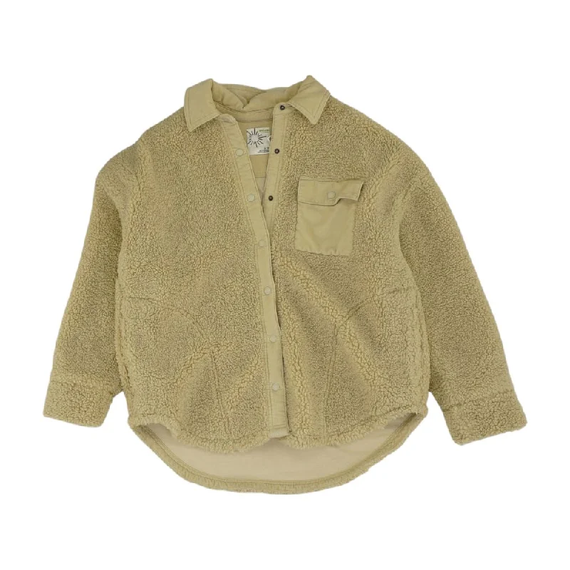 Beige Solid Lightweight Jacket Mesh Jacket Canvas Jacket Denim Jacket