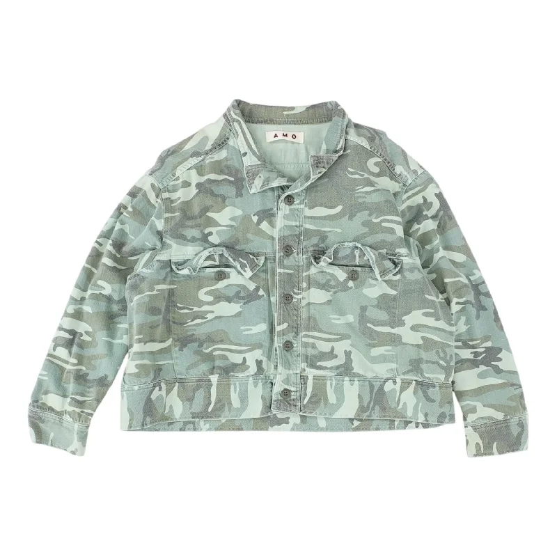 Green Camo Denim Jacket Notch Collar Jacket Peter Pan Collar Jacket Cowl Neck Jacket Green Camo Denim Jacket Notch Collar Jacket Peter Pan Collar Jacket Cowl Neck Jacket