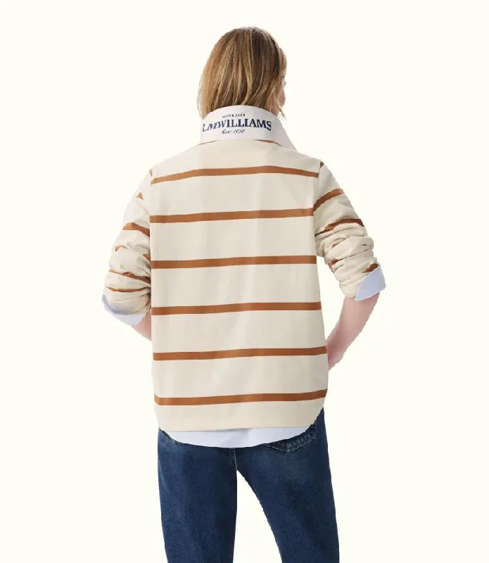 R.M.Williams - Nundle Rugby - Stripe - Brown & White