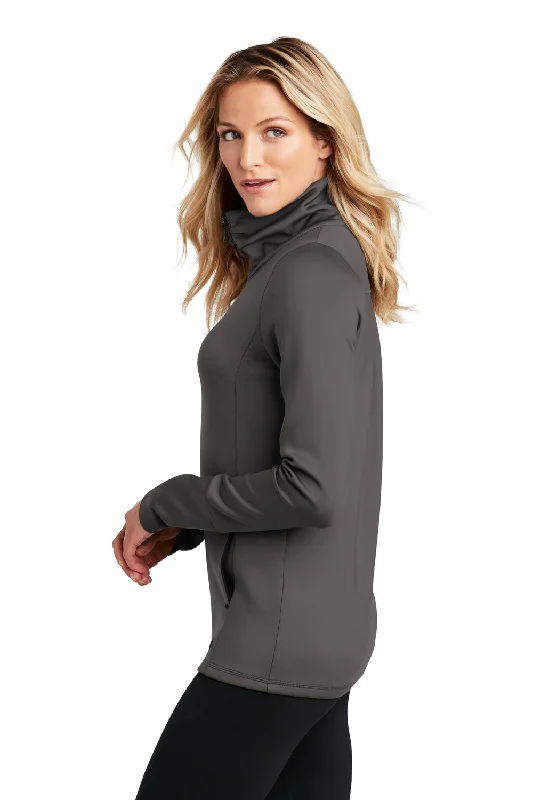 Ogio Womens Endurance Modern Performance Moisture Wicking Full Zip Sweatshirt - Tarmac Grey