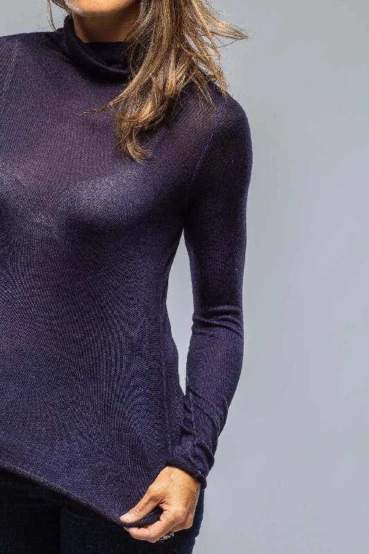 Prosaic T-Neck In Dark Prune