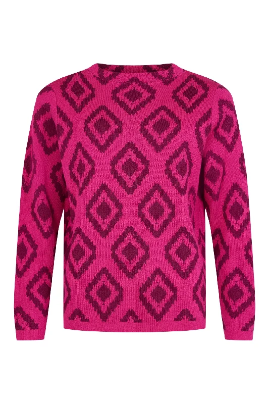 Sunday Diamond print cotton blend jumper 6862