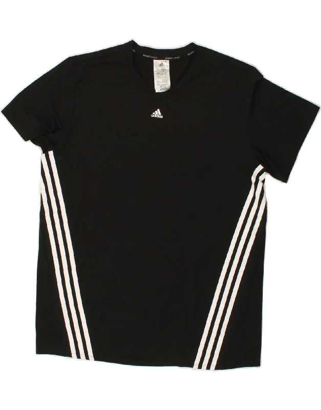 ADIDAS Womens Aeroready T-Shirt Top UK 18 XL Black Polyester