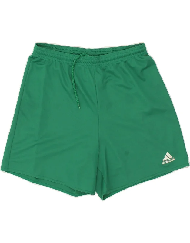 ADIDAS Womens Climalite Sport Shorts UK 8/10 Small Green Polyester