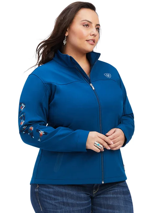 Ariat Women's New Team Softshell Jacket - HYDRA/NIGHT SKY BLANKET