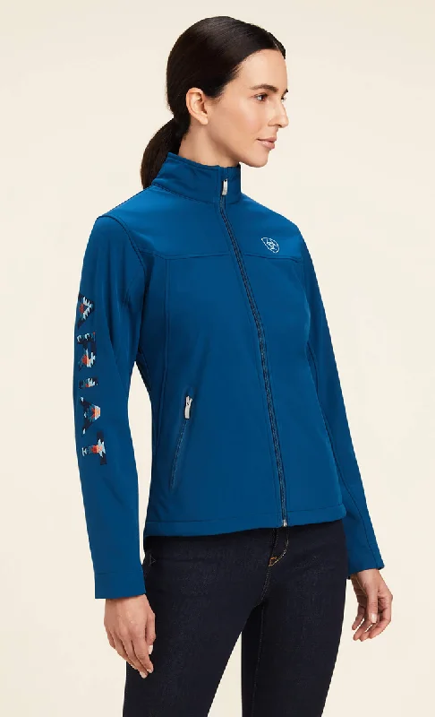 Ariat Women's New Team Softshell Jacket - HYDRA/NIGHT SKY BLANKET