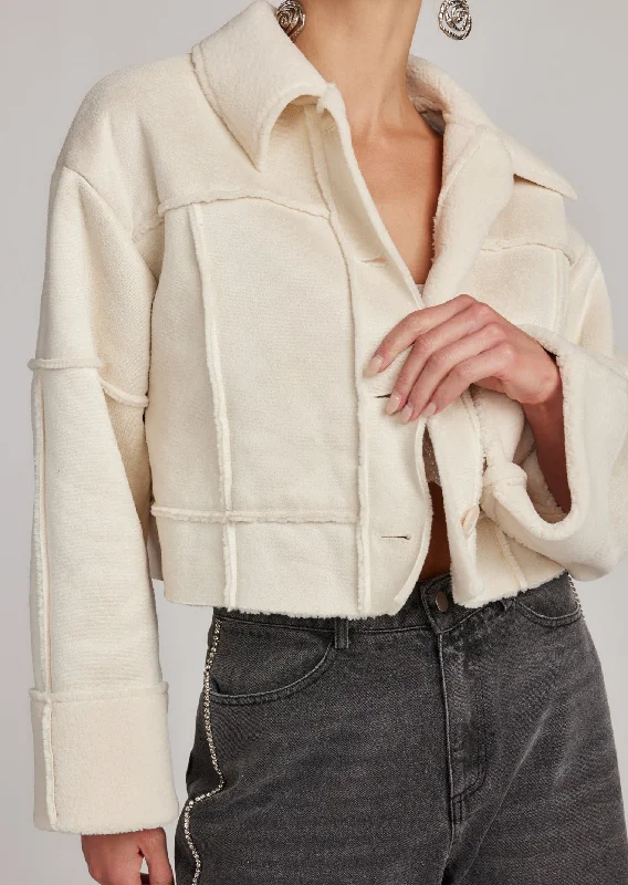 Avery Cream Sherpa Jacket