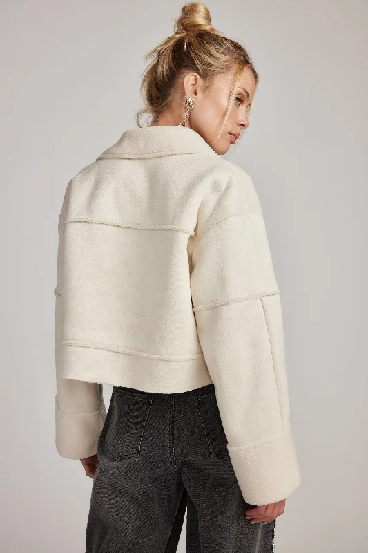 Avery Cream Sherpa Jacket