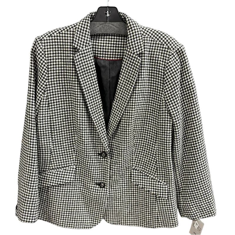 Blazer By Kasper In Checkered Pattern, Size: 16