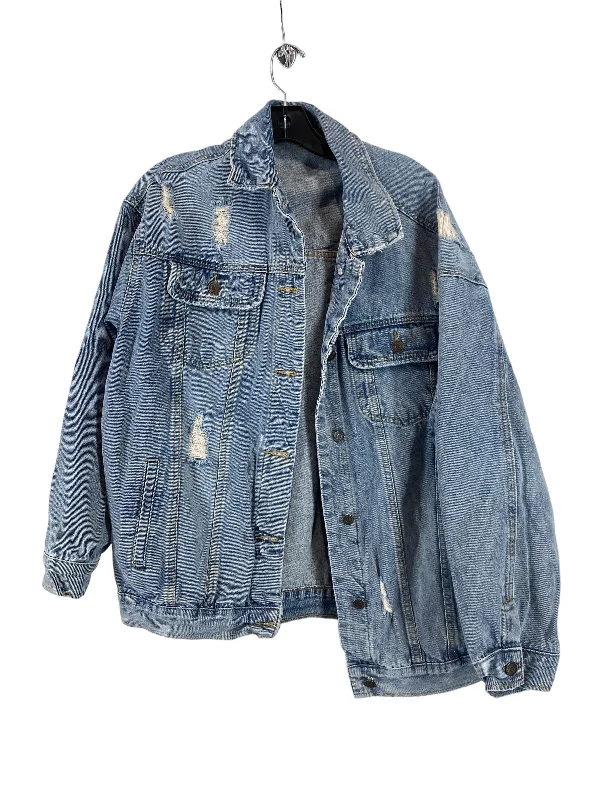 Blue Denim Jacket Denim Clothes Mentor, Size 1x