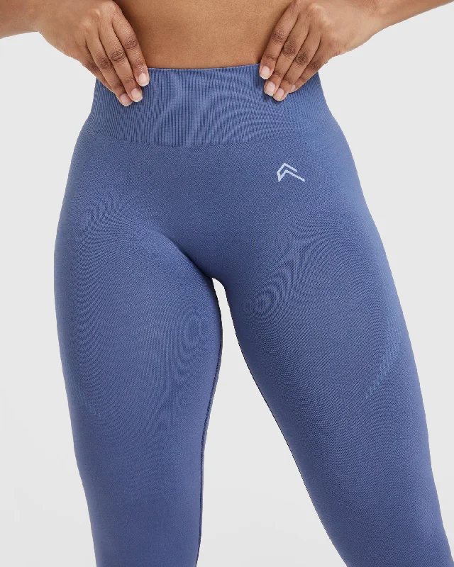 Classic Seamless 2.0 Leggings | Slate Blue Marl