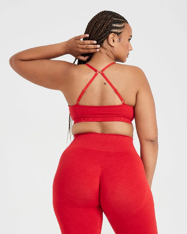 Effortless Micro Bralette | Spicy Red