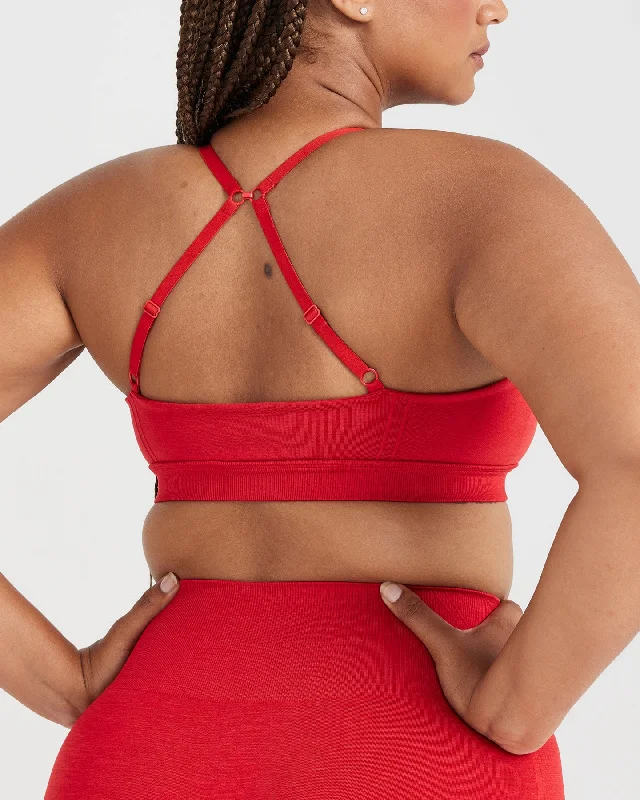 Effortless Micro Bralette | Spicy Red