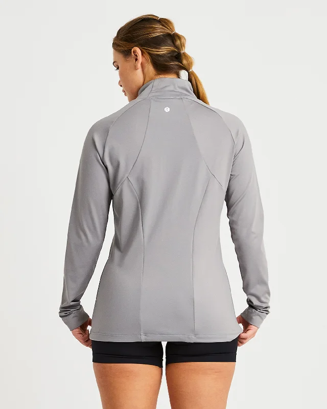 Effortless Zip Jacket - Grey