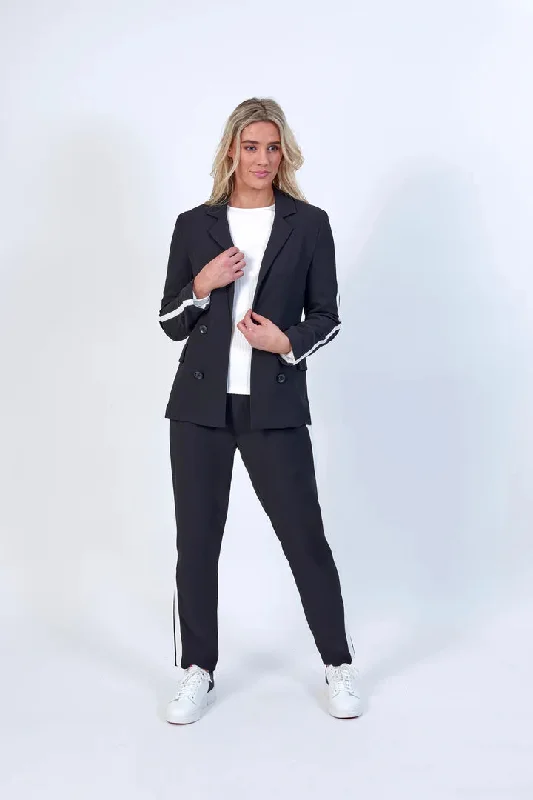 KNEWE CLEMENTINE BLAZER - Black/Off White