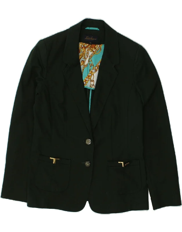 LUISA SPAGNOLI Womens 2 Button Blazer Jacket IT 46 Large Green