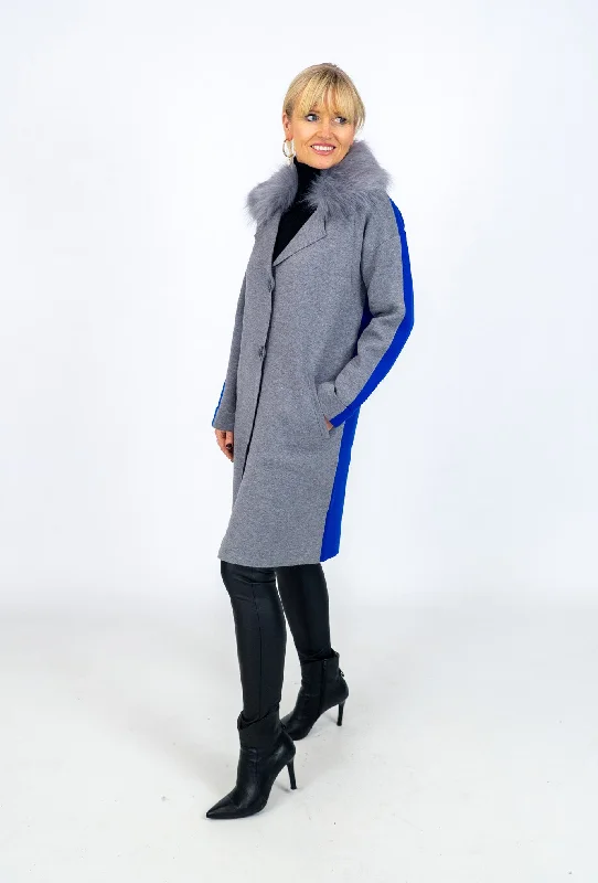 Marina V Grey/Blue Coat