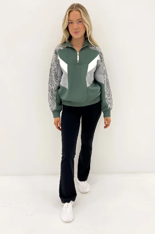 National Quarter Zip Green