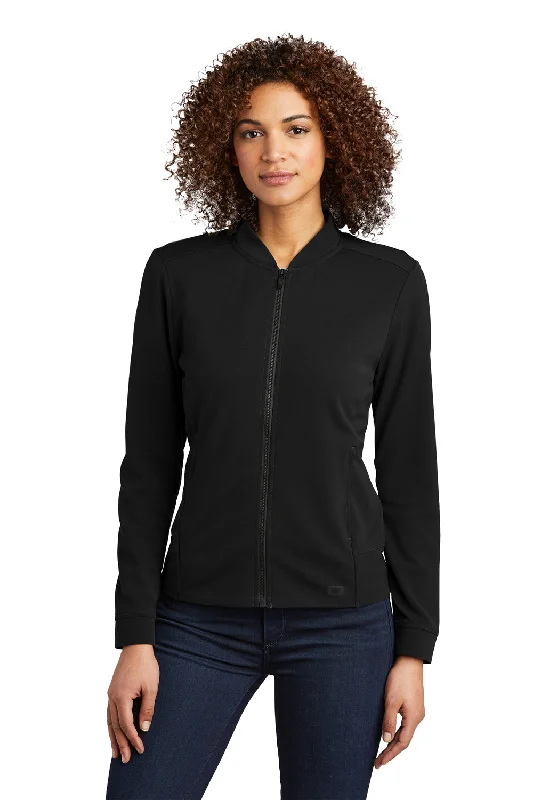 Ogio Womens Hinge Full Zip Jacket - Blacktop