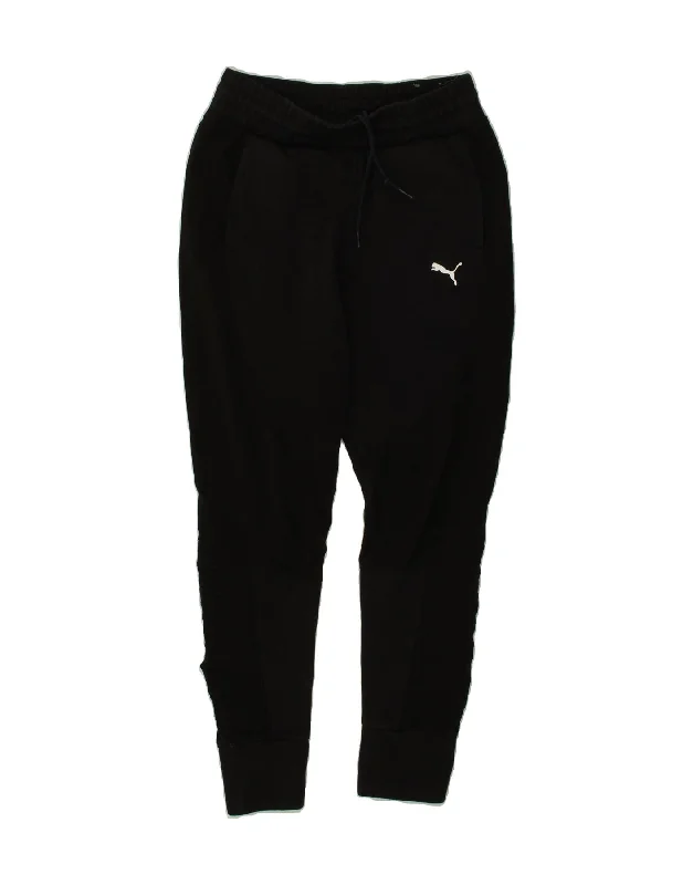 PUMA Womens Tracksuit Trousers Joggers UK 10 Small Black