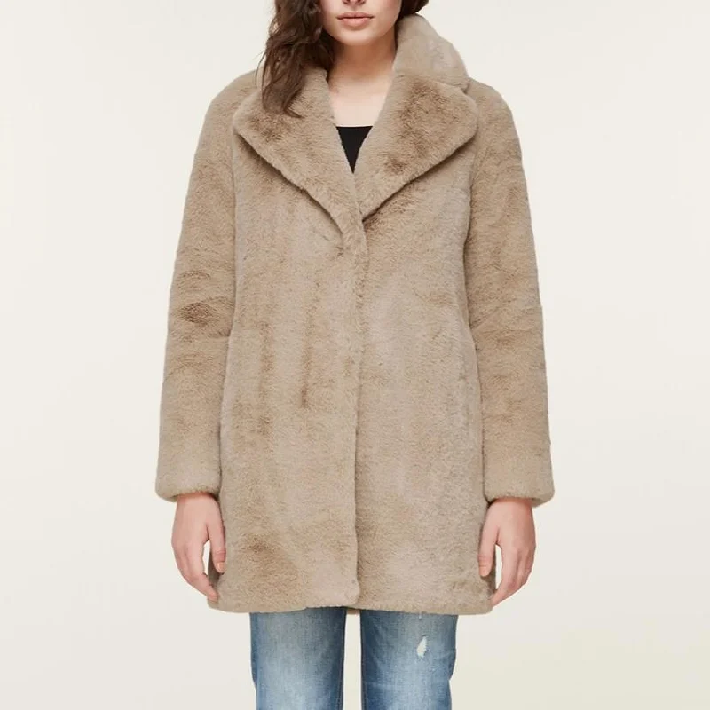 Renada Faux Fur Coat (Honey)