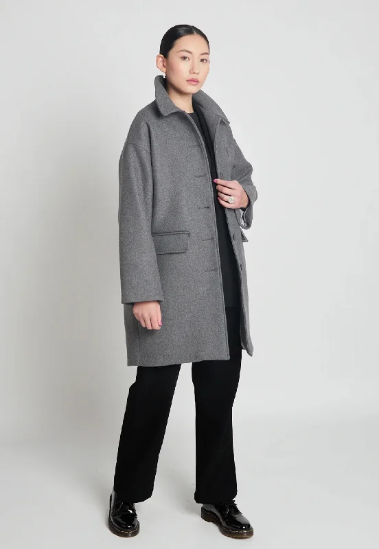 Extra-terrestrial Coat - Dark Grey Marle