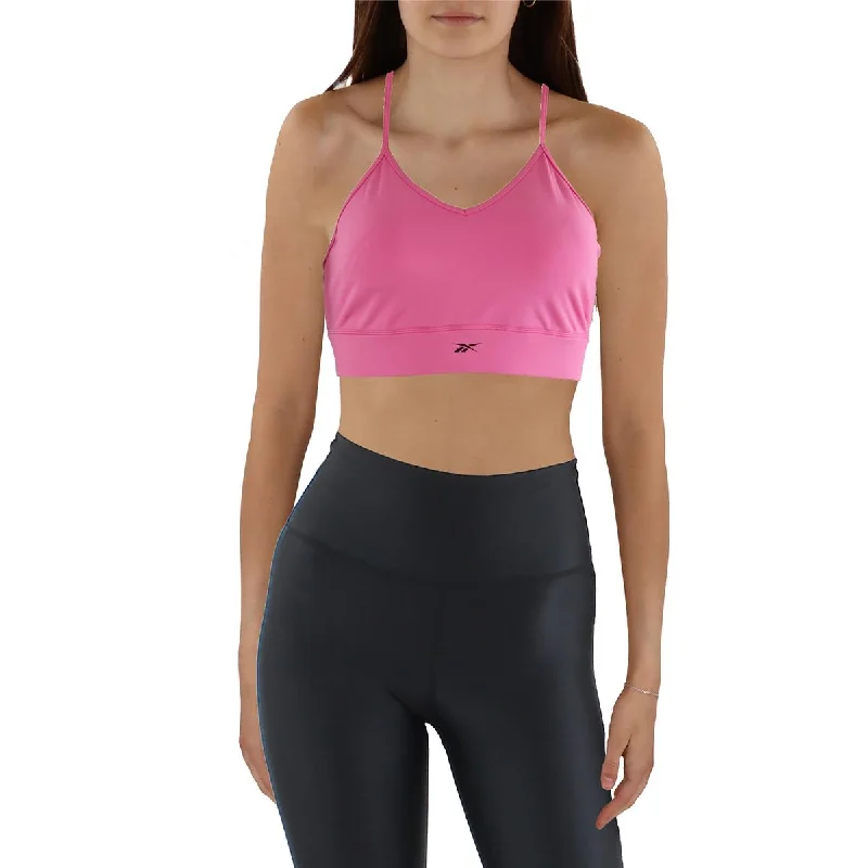 Reebok Womens Cut-Out Yoga Sports Bra