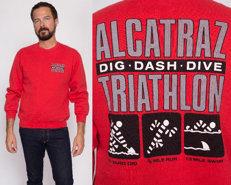 90s Alcatraz Triathalon Sweatshirt - Men's Medium