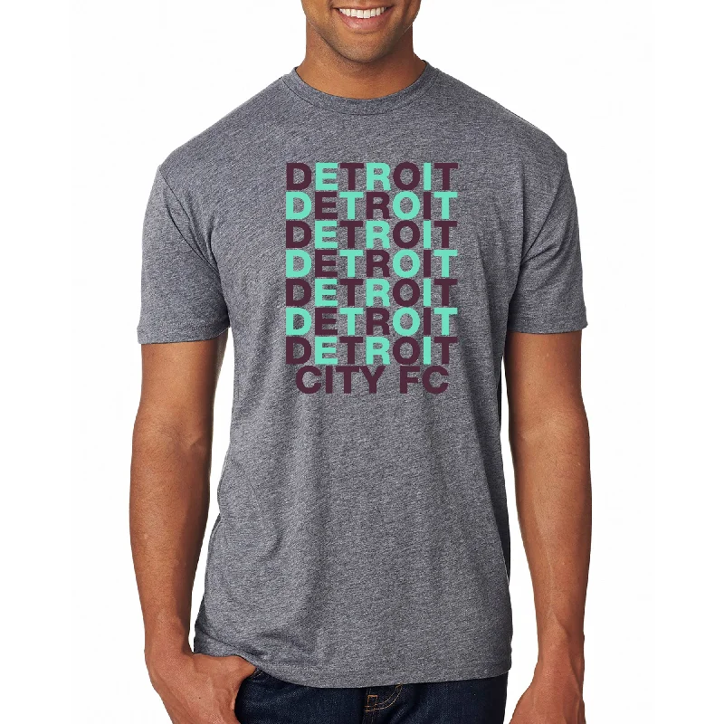 DCFC Checkered Tee- Grey