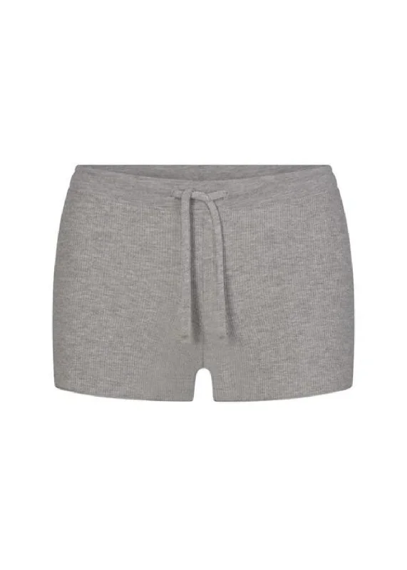 Éterne Drawstring Short in Heather Grey